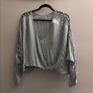 Baby Blue Long Sleeve Top